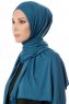 Hande - Benzine Blauw Katoen Hijab - Gülsoy