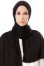 Hande - Zwart Katoen Hijab - Gülsoy