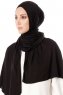 Hande - Zwart Katoen Hijab - Gülsoy