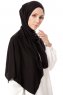 Hande - Zwart Katoen Hijab - Gülsoy
