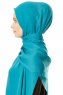 Hazal - Groen Crepe Hijab - Ecardin