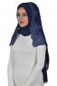 Helena - Marineblauw Praktisch Hijab - Ayse Turban