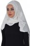 Helena - Offwhite Praktisch Hijab - Ayse Turban
