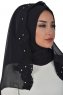 Helena - Zwart Praktisch Hijab - Ayse Turban