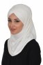 Hilda - Creme Katoenen Hijab