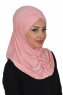Hilda - Oudroze Katoenen Hijab
