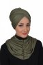 Hilda - Khaki Katoenen Hijab