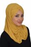Hilda - Mosterd Katoenen Hijab