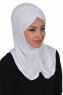 Hilda - Wit Katoenen Hijab