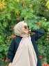 Jaeda - Taupe Katoenen Hijab - Mirach