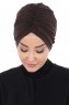 Jill - Bruin Katoen Turban - Ayse Turban