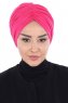Jill - Fuchsia Katoen Turban - Ayse Turban