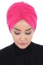 Jill - Fuchsia Katoen Turban - Ayse Turban