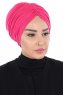 Jill - Fuchsia Katoen Turban - Ayse Turban