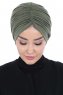 Jill - Khaki Katoen Turban - Ayse Turban