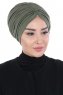 Jill - Khaki Katoen Turban - Ayse Turban