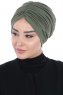 Jill - Khaki Katoen Turban - Ayse Turban