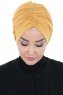 Jill - Mosterd Katoen Turban - Ayse Turban