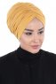 Jill - Mosterd Katoen Turban - Ayse Turban