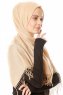 Kadri - Beige Hijab Met Parels - Özsoy
