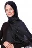Kadri - Zwart Hijab Met Parels - Özsoy