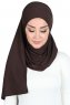 Kaisa - Bruin Katoenen Praktisch Hijab
