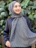 Kalila - Donkergroen Gedessineerde Katoen Hijab