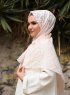 Khawla - Oudroze Gedessineerde Katoen Hijab