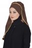 Louise - Bruin Praktisch Hijab - Ayse Turban