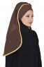 Louise - Bruin Praktisch Hijab - Ayse Turban