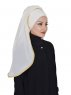 Louise - Creme Praktisch Hijab - Ayse Turban