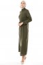 Lylah - Khaki Abaya - Miss Cazibe