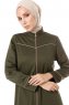 Lylah - Khaki Abaya - Miss Cazibe