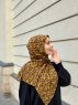 Majda - Mosterd Gedessineerde Crêpe Hijab - Mirach