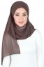 Malin - Bruin Praktisch Chiffon Hijab