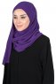 Malin - Purper Praktisch Chiffon Hijab