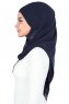Malin - Marineblauw Praktisch Chiffon Hijab