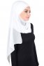 Malin - Offwhite Praktisch Chiffon Hijab