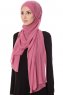 Mehtap - Donker Roze Praktisch One Piece Chiffon Hijab