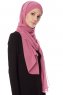 Mehtap - Donker Roze Praktisch One Piece Chiffon Hijab