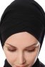 Mehtap - Zwart Praktisch One Piece Chiffon Hijab