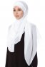 Mehtap - Wit Praktisch One Piece Chiffon Hijab