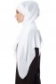 Mehtap - Wit Praktisch One Piece Chiffon Hijab