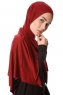 Melek - Bordeaux Premium Jersey Hijab - Ecardin