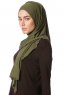 Melek - Khaki Premium Jersey Hijab - Ecardin