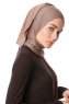 Melek - Donker Taupe Premium Jersey Hijab - Ecardin
