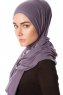 Melek - Donkerpaars Premium Jersey Hijab - Ecardin