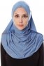 Mia - Indigo Al Amira One-Piece Hijab - Ecardin