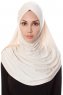 Mia - Licht Beige Al Amira One-Piece Hijab - Ecardin
