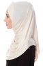 Mia - Licht Beige Al Amira One-Piece Hijab - Ecardin